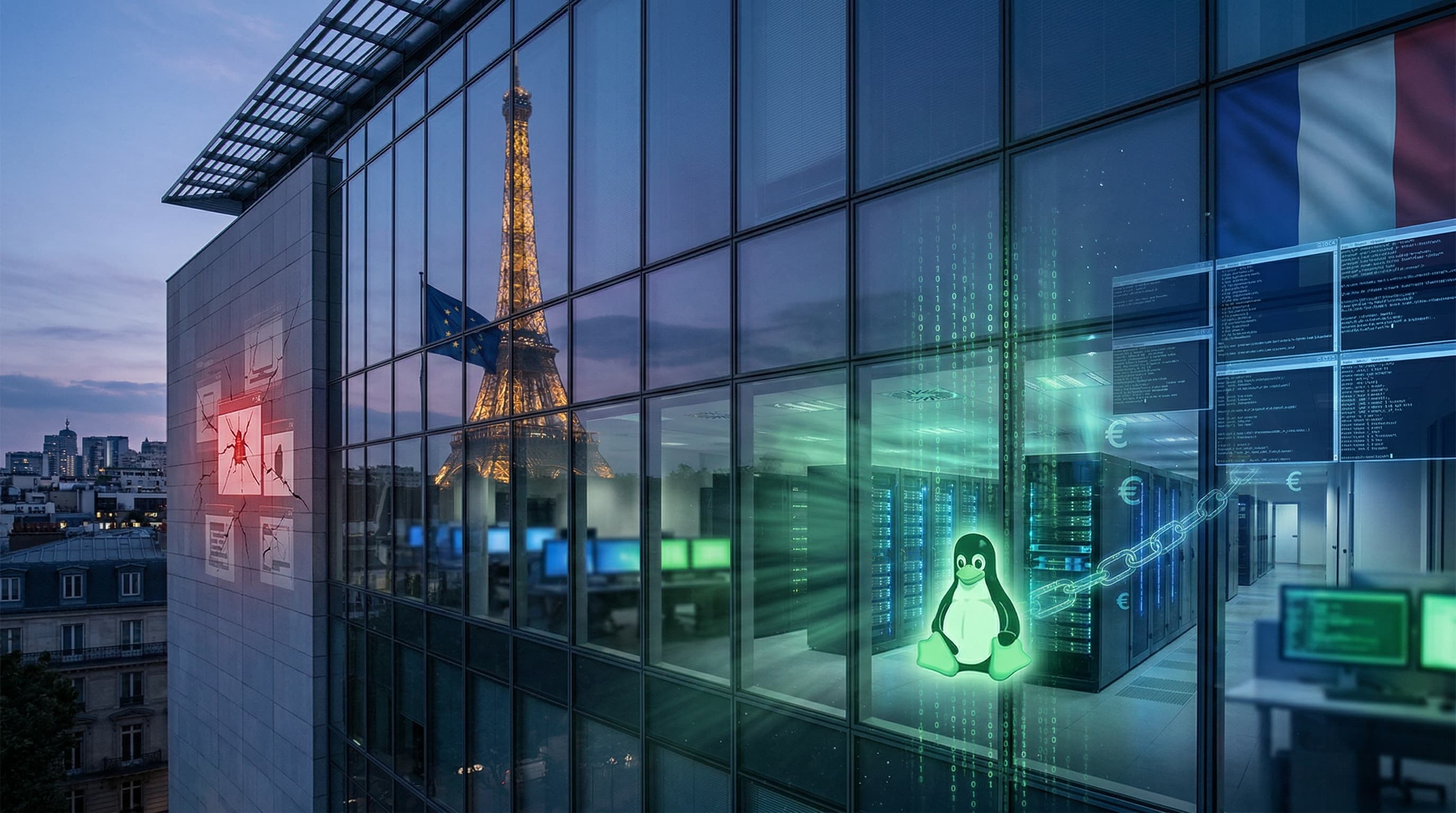 France Linux Switch Mandates 1.2M Computers by 2028