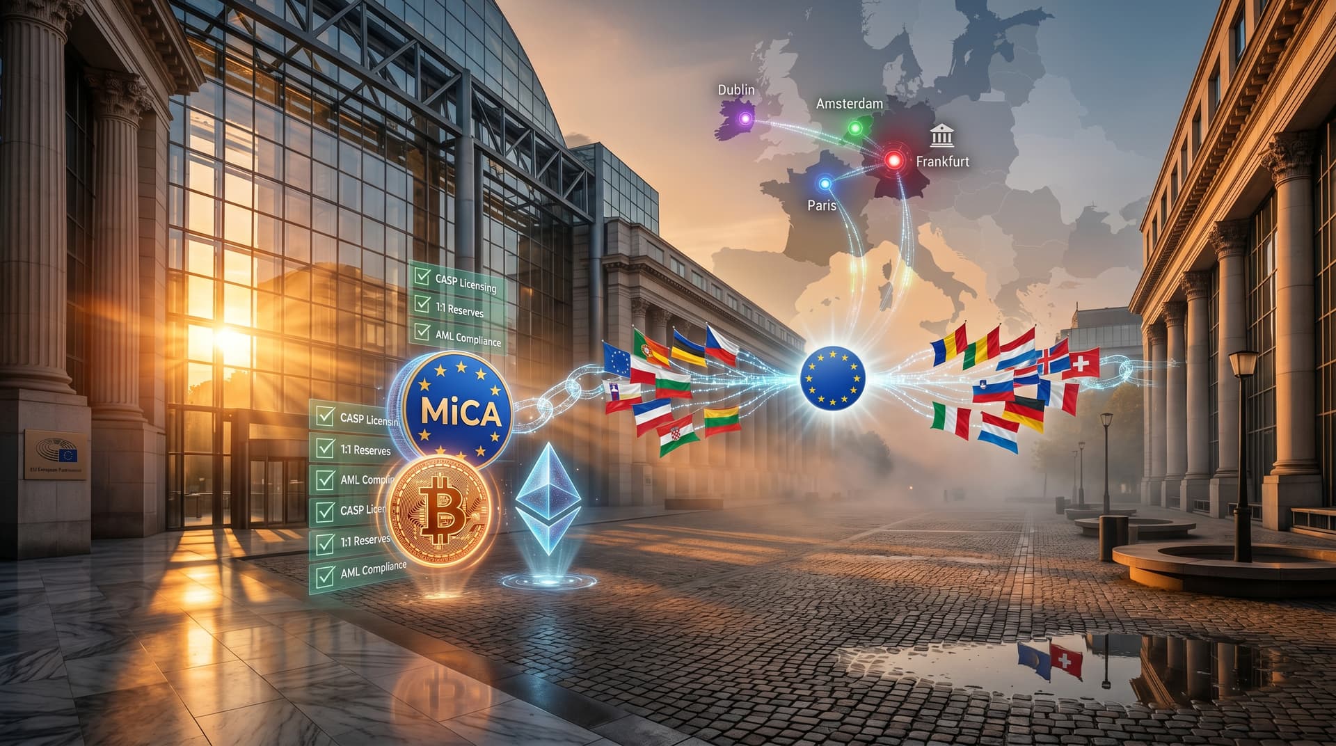 EU MiCA Regulation Cements Europe as Crypto Hub, BTC $74K