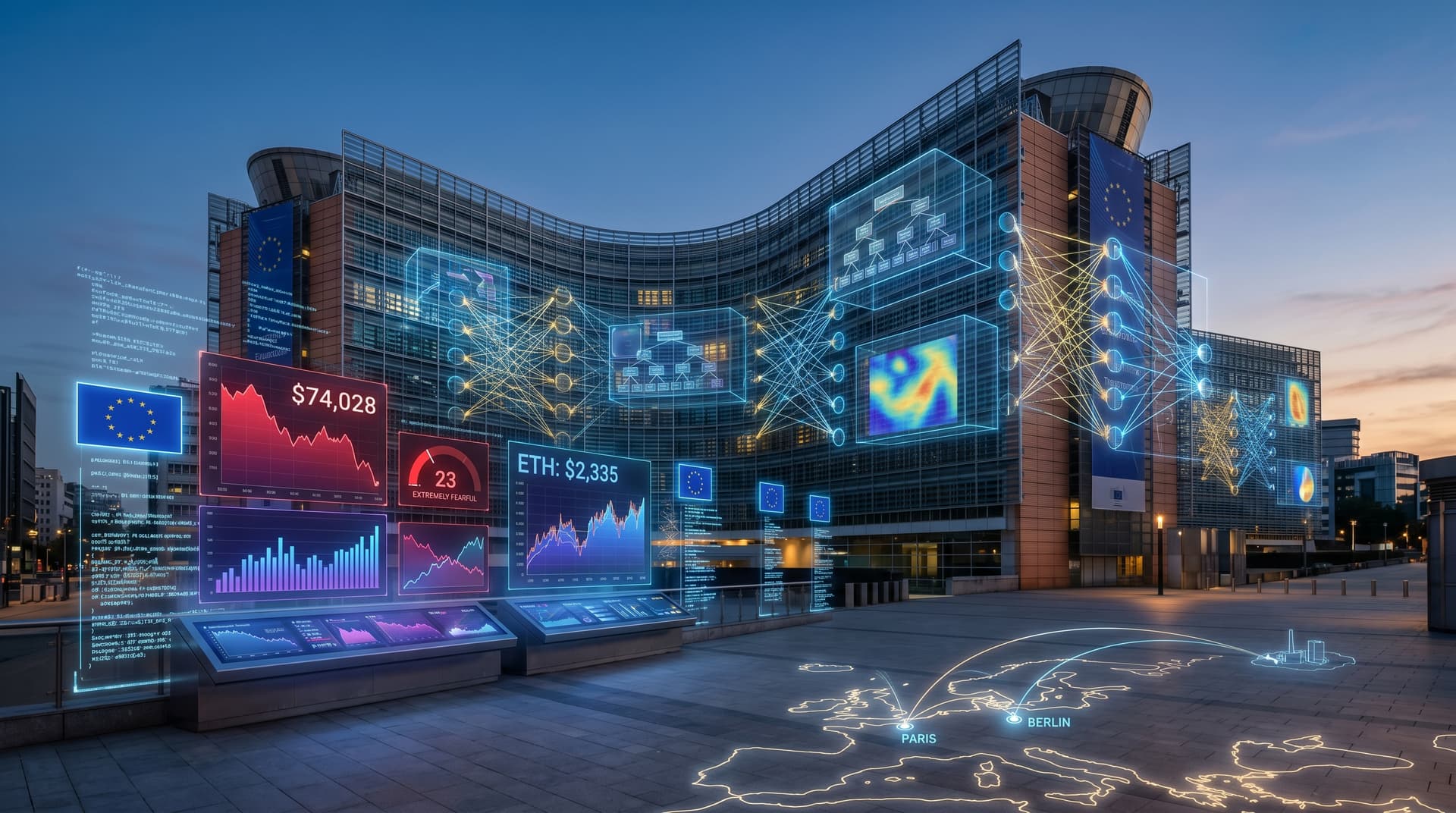 Interpretable AI Europe Advances as Crypto Fear Hits 23