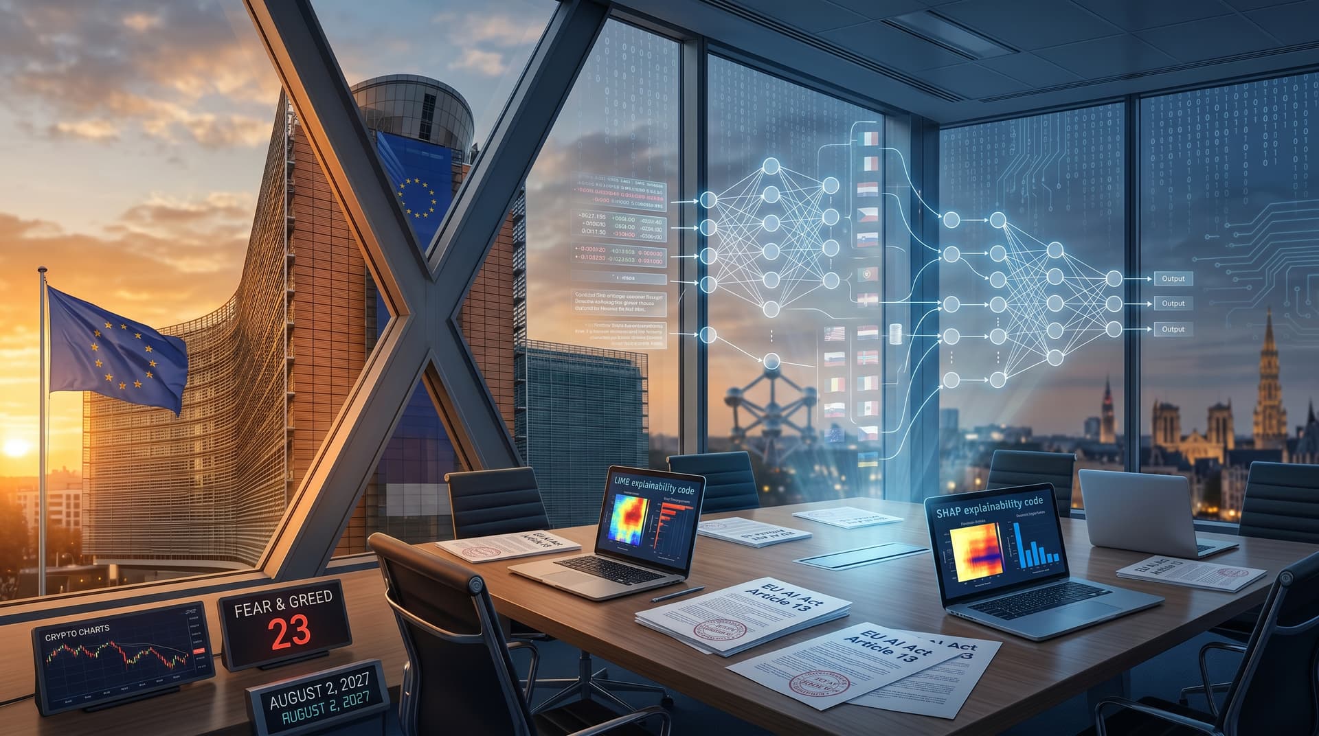 Explainable AI Mandates Hit EU High-Risk Systems as Crypto Fear Plunges to 23