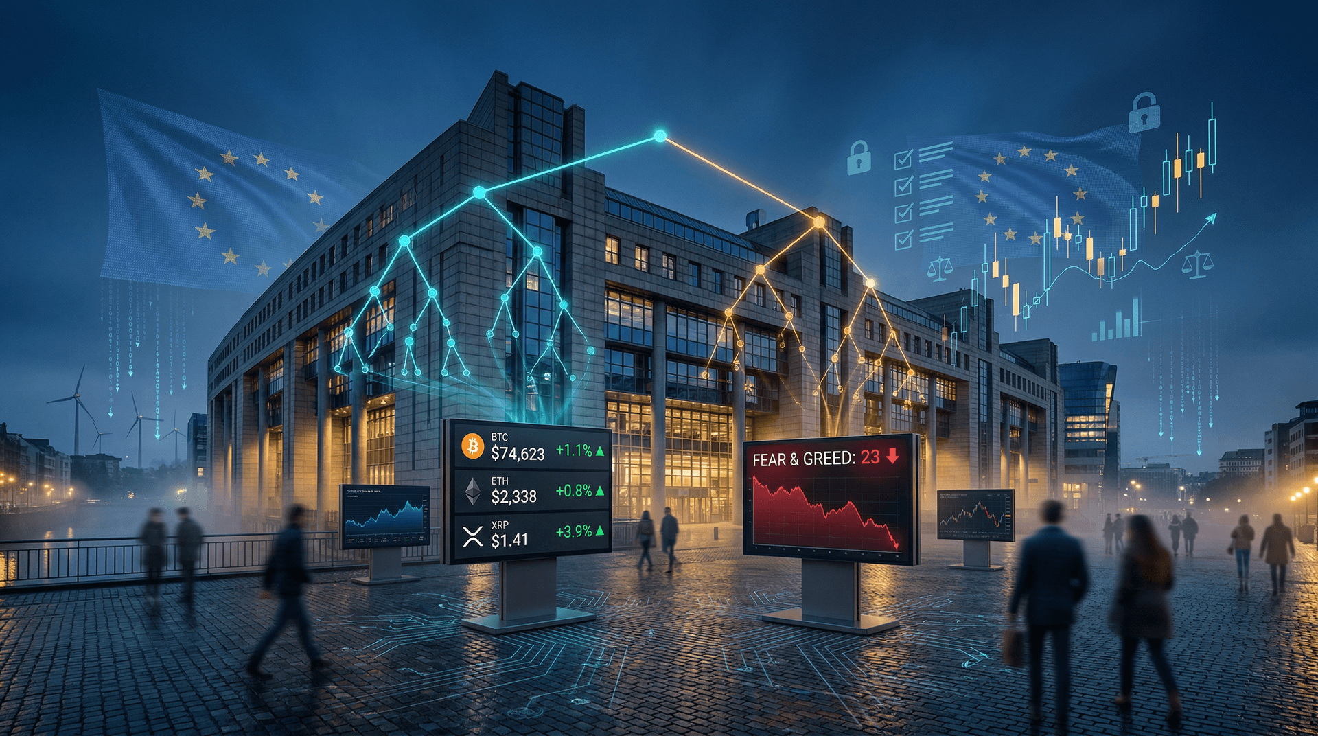 Interpretable AI Lags EU AI Act Finance Deadlines as BTC Hits $74K